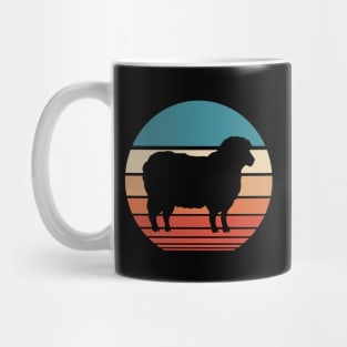 Sheep Retro Sunset Mug